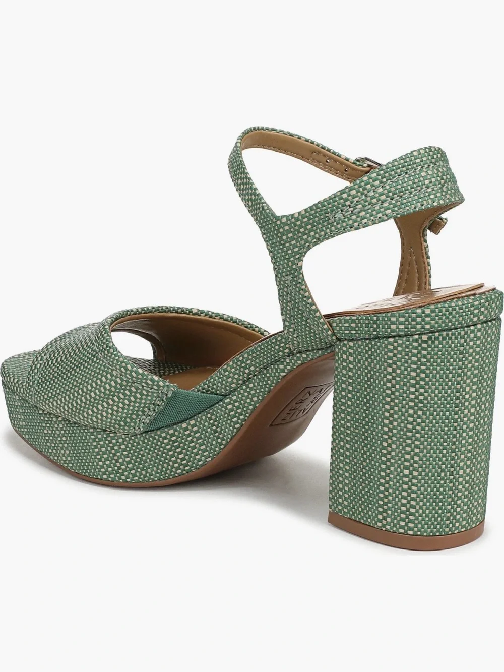 NWT Naturalizer Petra Ankle Strap Platform Sandals in Green Size 8